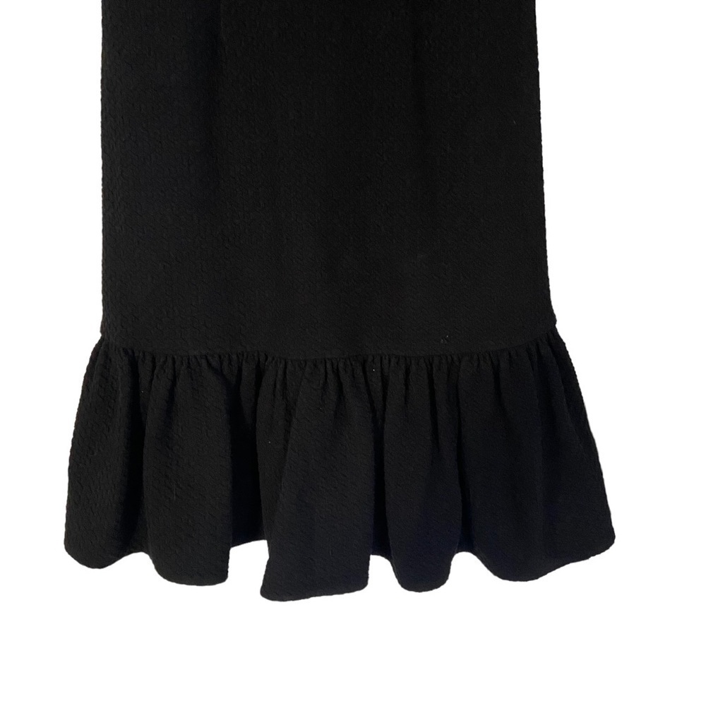 Rebecca Taylor Women's Honeycomb Stretch Texture Dress Fit & Flare Black Size 00 - Picture 10 of 13